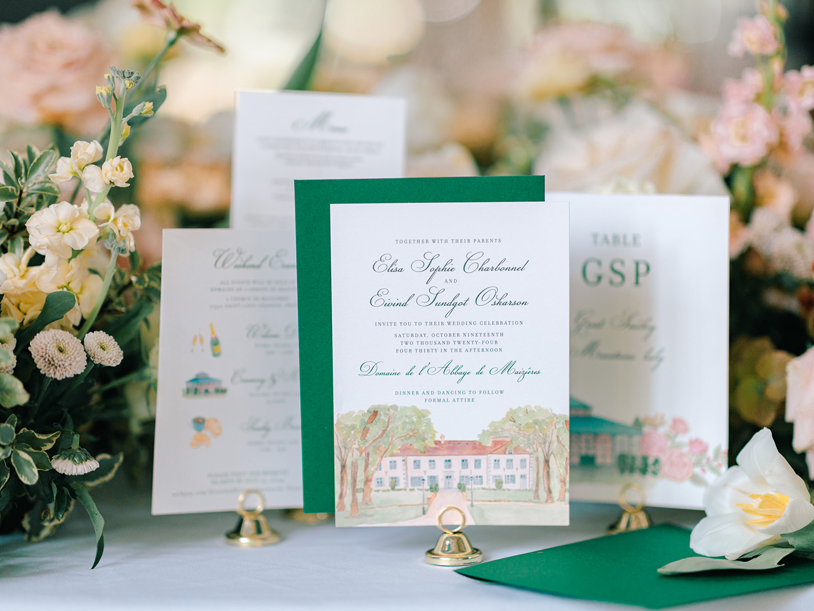 Elisa & Eivind — Mariage au château, France — photo Julien Bonjour