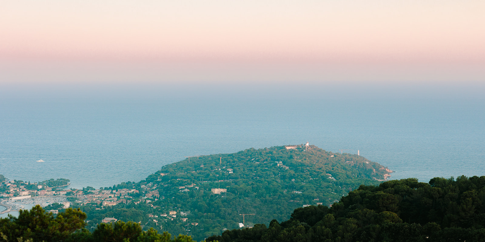 French Riviera, at twilight